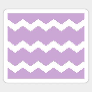 Abstract geometric pattern - purple and white. Sticker